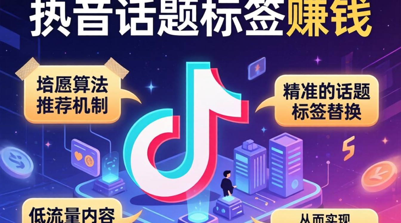 抖音换话题标签能赚钱吗