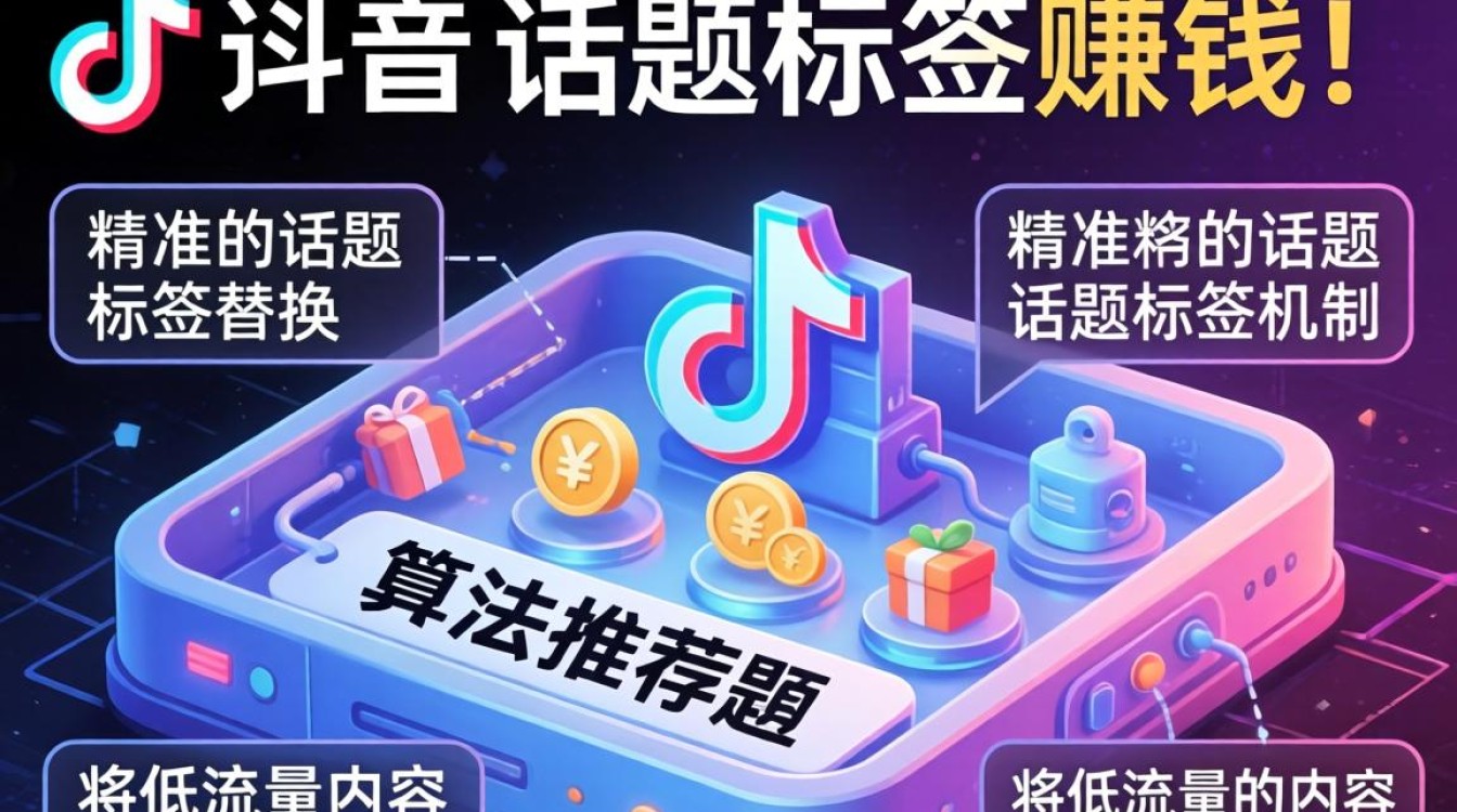 抖音换话题标签能赚钱吗