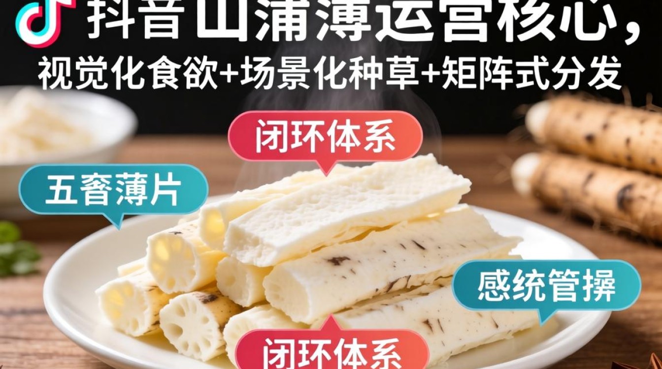 抖音山药薄片如何快速推广引流
