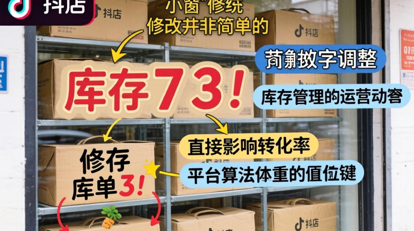 抖音小店怎么改橱窗库存?橱窗库存修改步骤详解 抖音小店怎么改橱窗库存