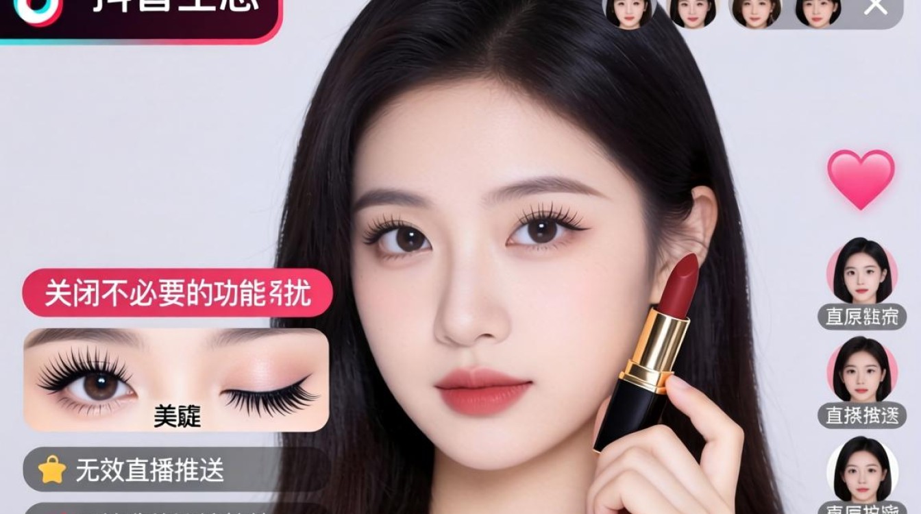 抖音美睫口红特效如何取消