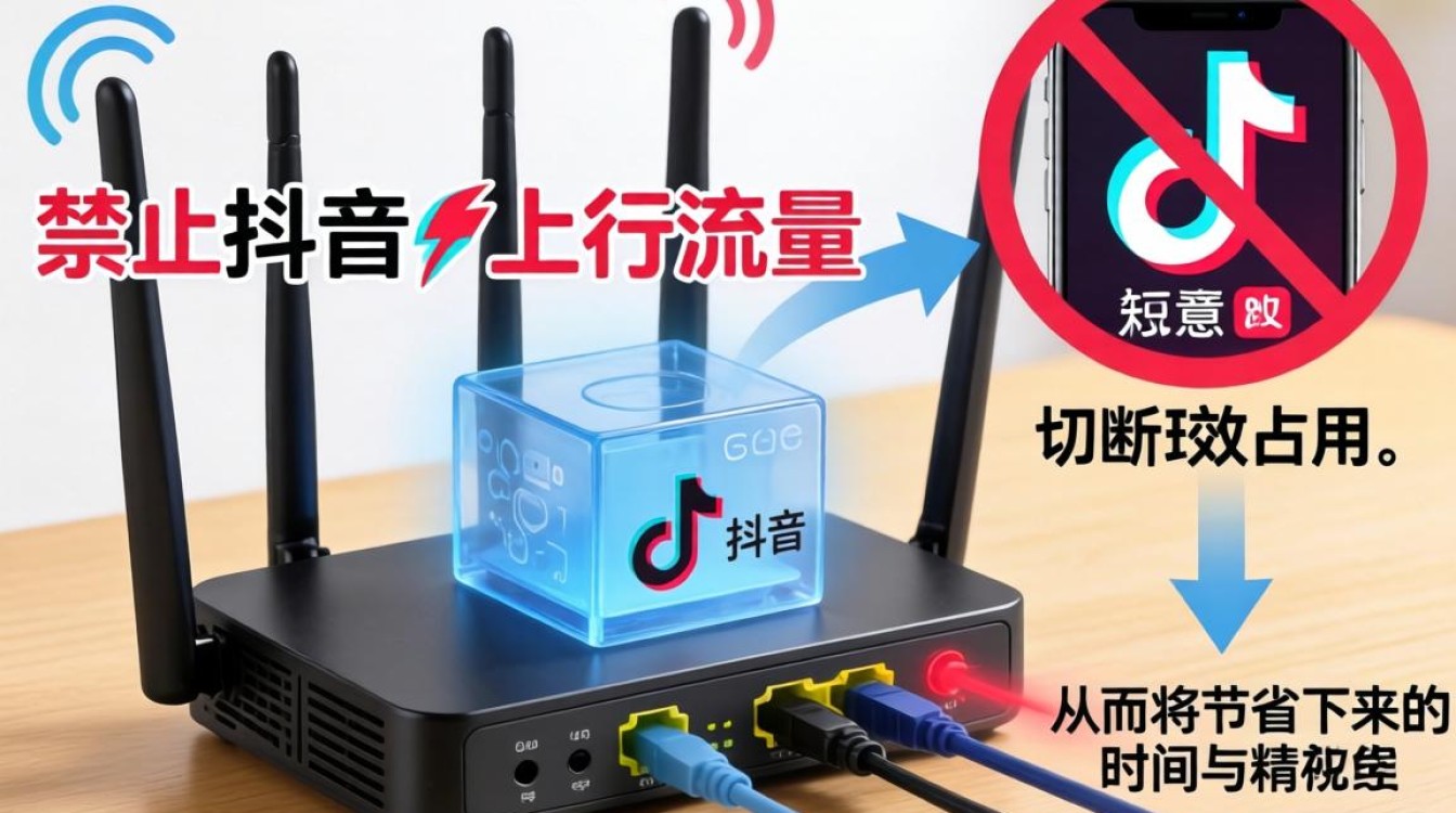 路由器怎么禁止抖音上行
