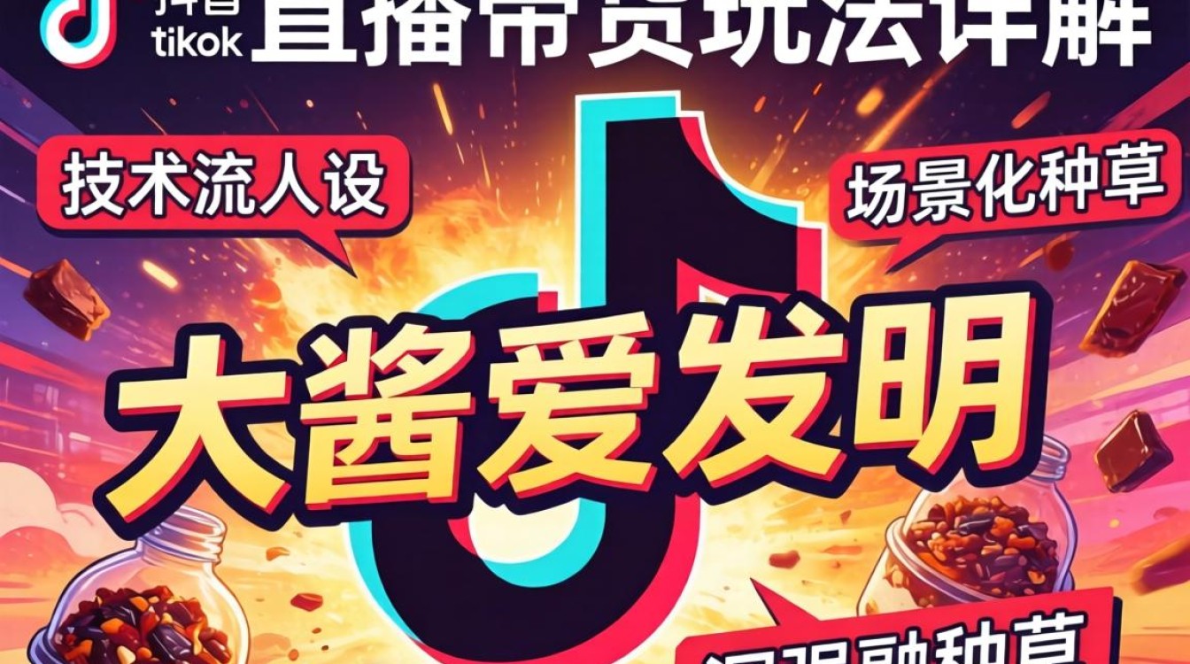 抖音大酱爱发明tiktok直播带货玩法详解