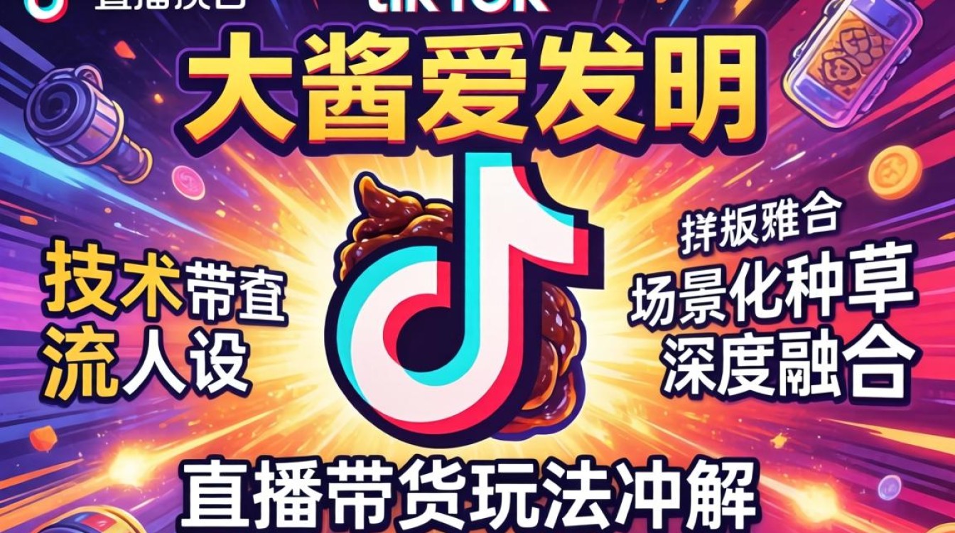 抖音大酱爱发明tiktok直播带货玩法详解