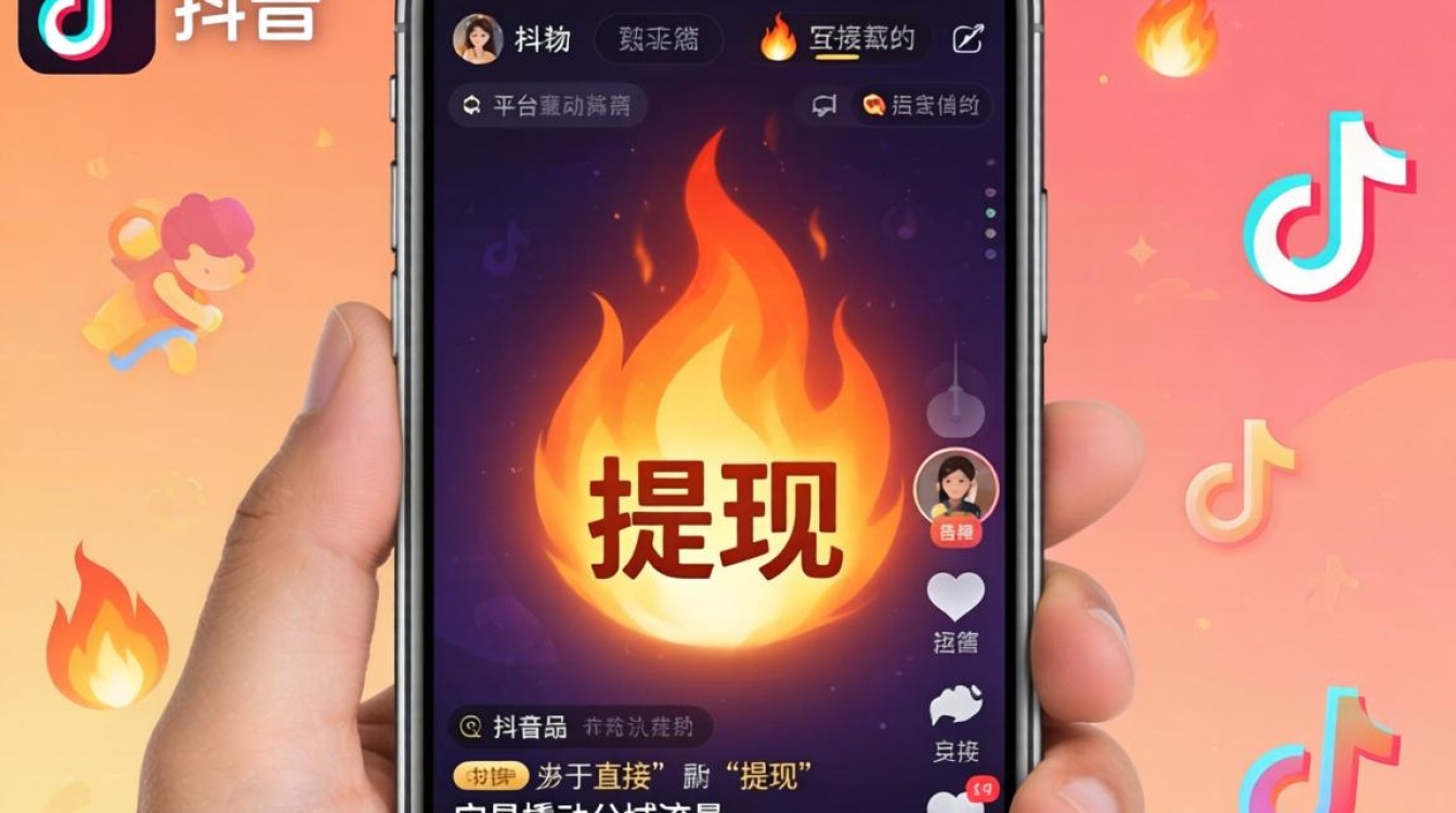 抖音里边的火苗怎么提现