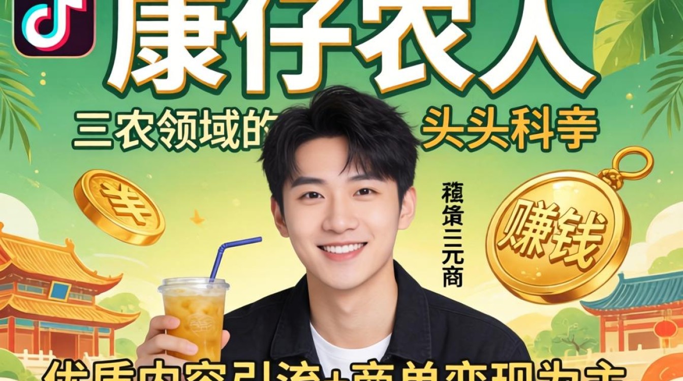 抖音的康仔农人怎么赚钱