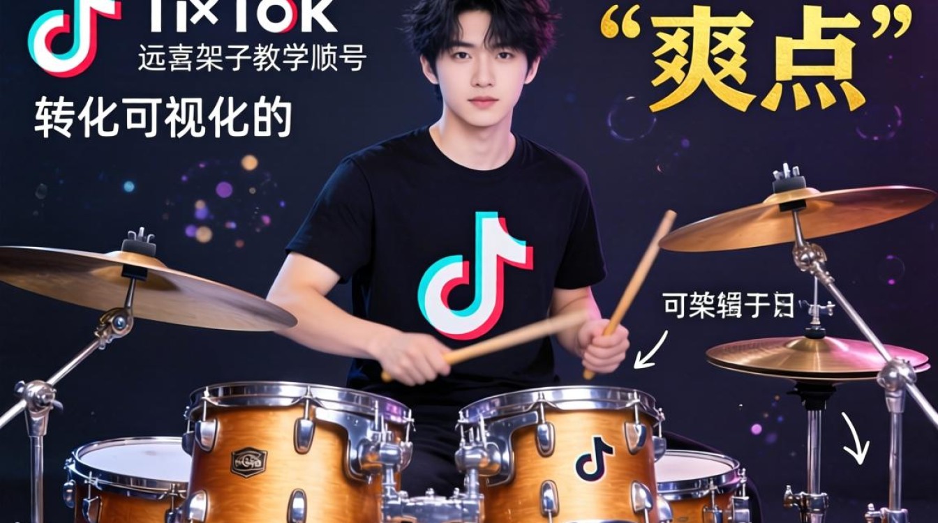 架子鼓tiktok教学怎么做?资深运营经验分享思维详解 架子鼓tiktok教学怎么做