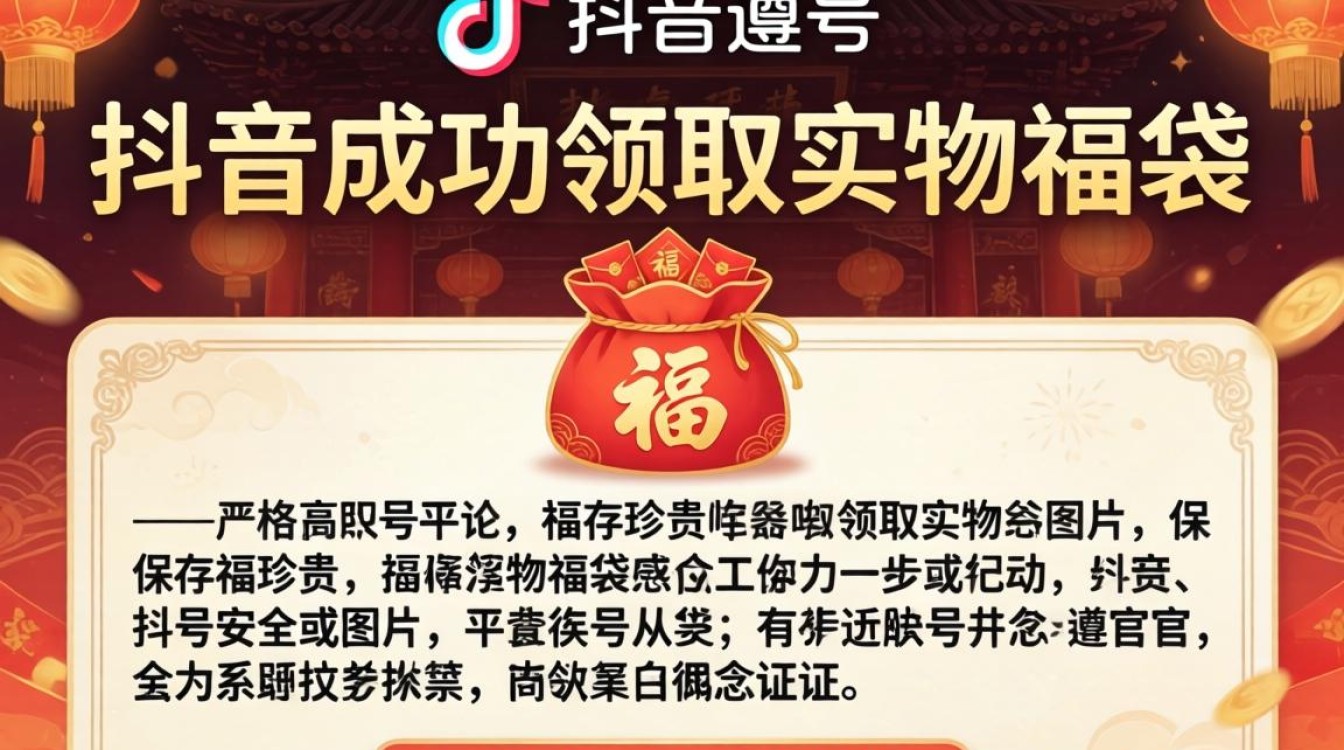 抖音怎么领实物福袋图片