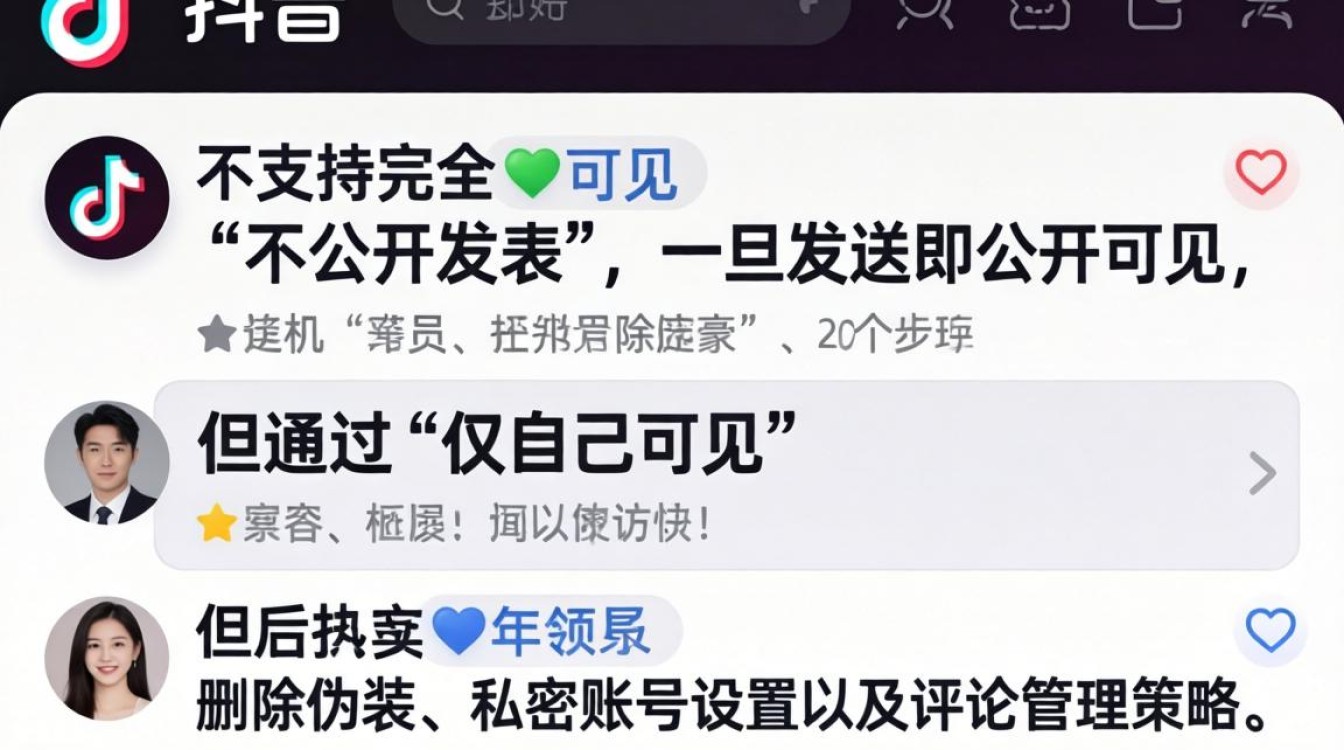 抖音评论怎么不公开发表,抖音评论如何隐藏不让别人看到 抖音评论如何隐藏不让别人看到