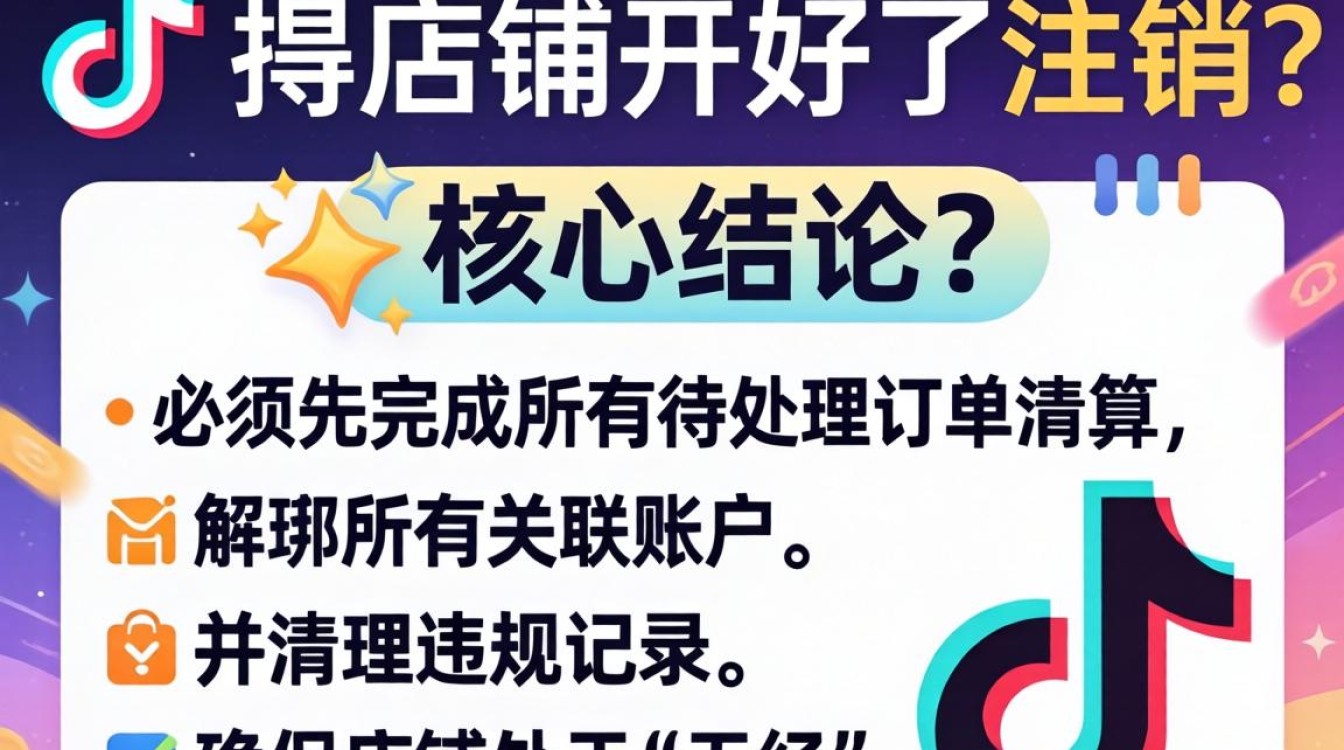 抖音店铺开好了怎么注销