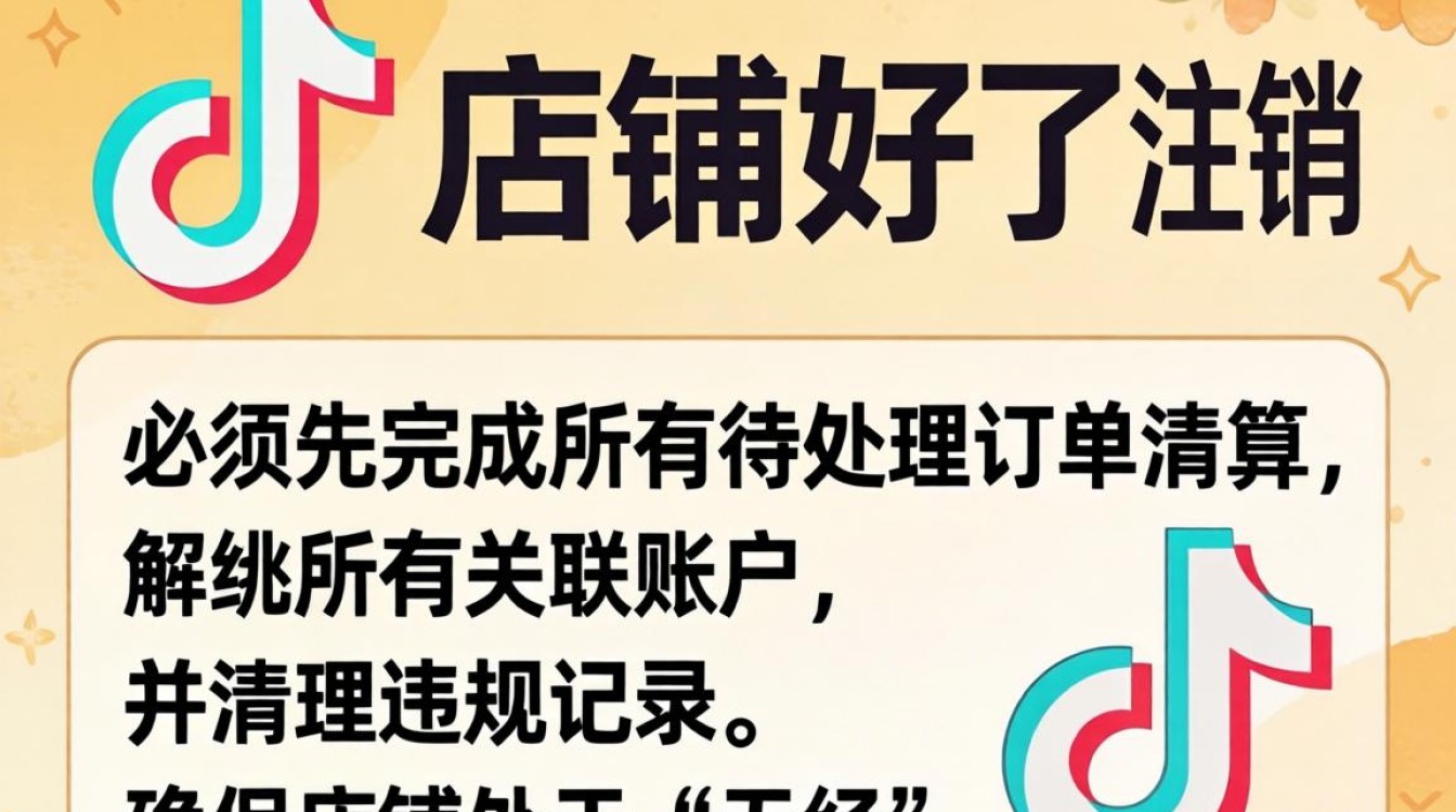 抖音店铺开好了怎么注销