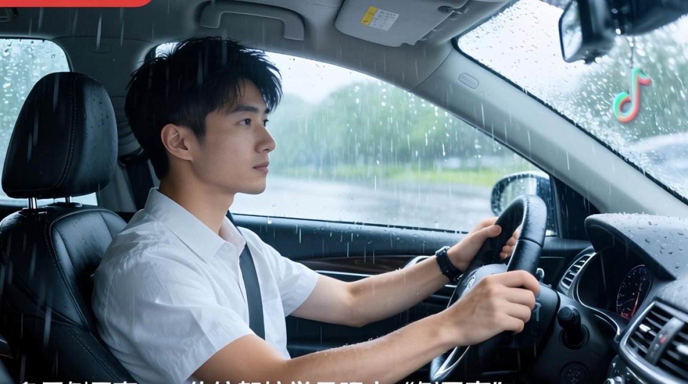 下雨练车抖音文案怎么写