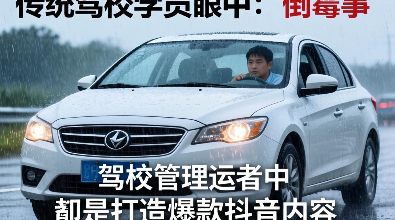 下雨练车抖音文案怎么写