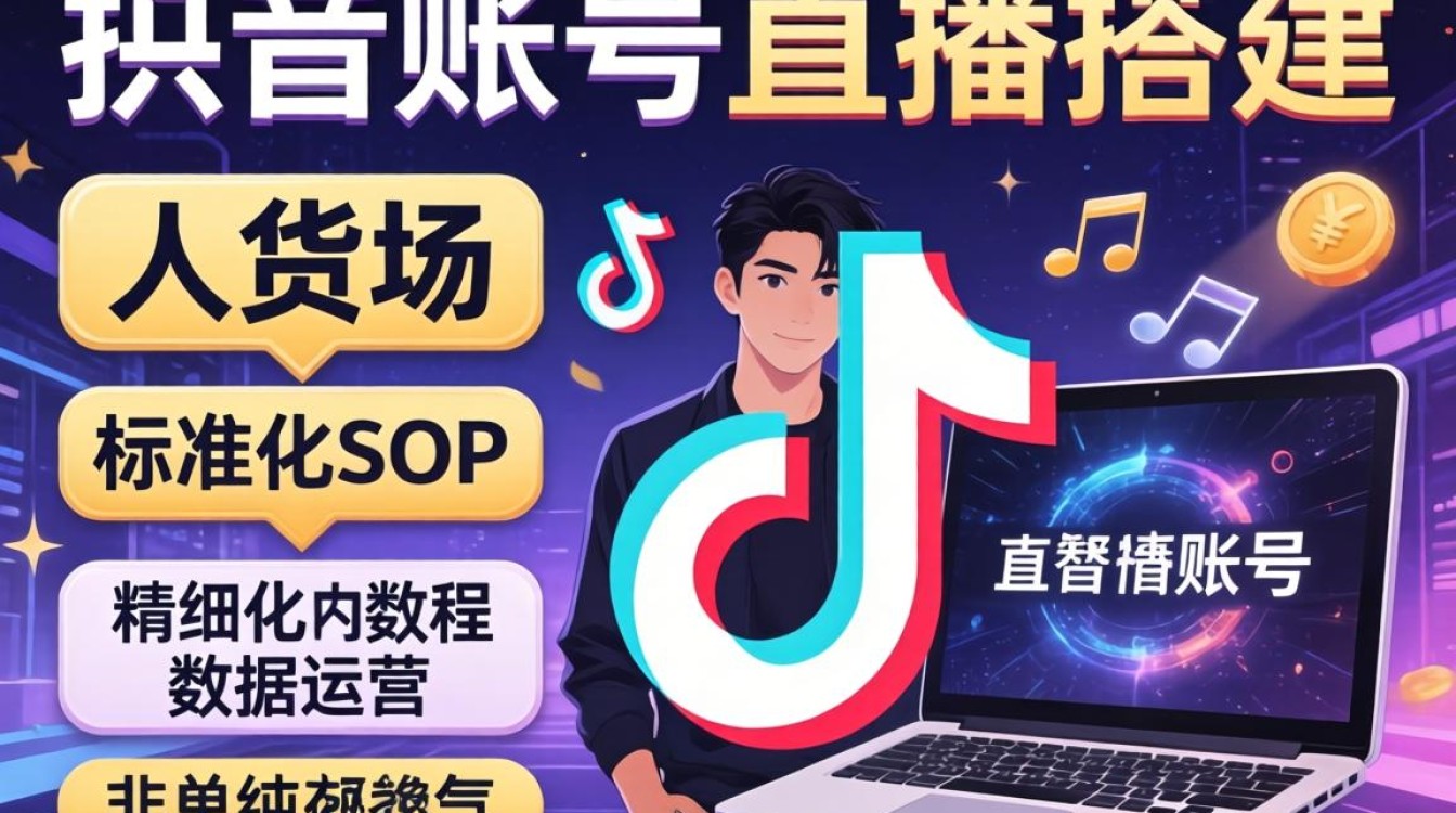 抖音里怎么搭建账号直播