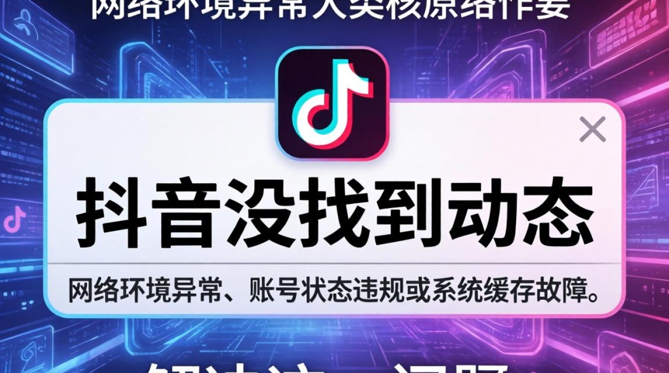 抖音没找到动态怎么办,如何恢复隐藏的动态 抖音没找到动态怎么办