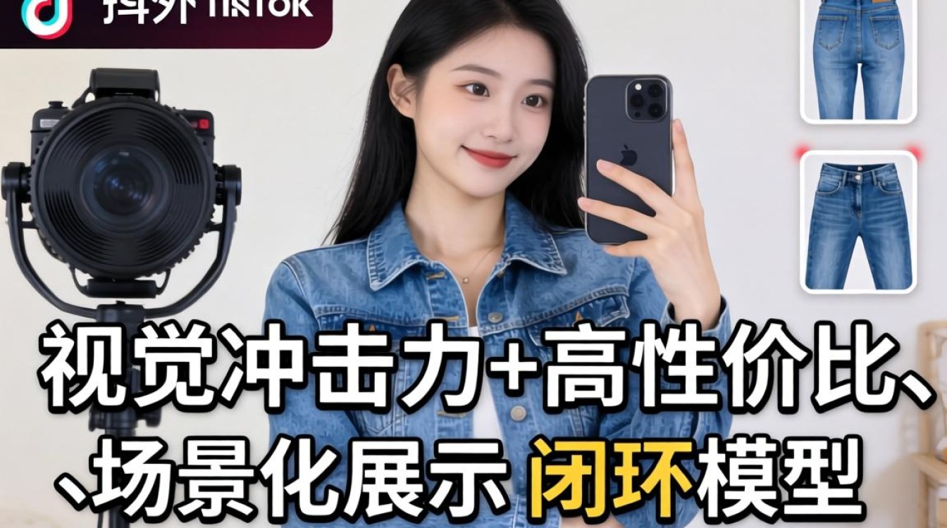 抖音海外tiktok牛仔裤直播带货玩法详解