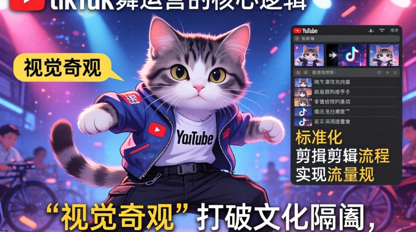 YouTube魔性猫tiktok舞怎么运营