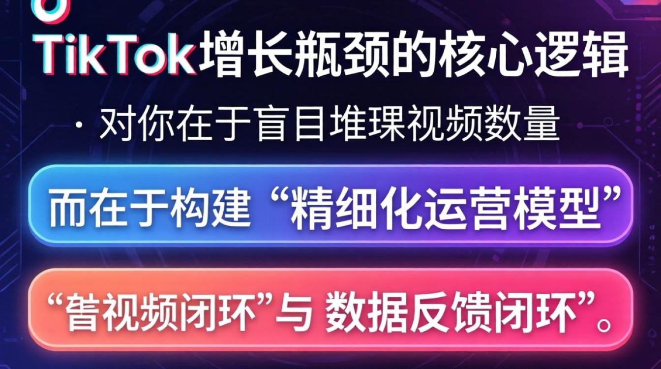 tiktok运营教程快速突破增长瓶颈