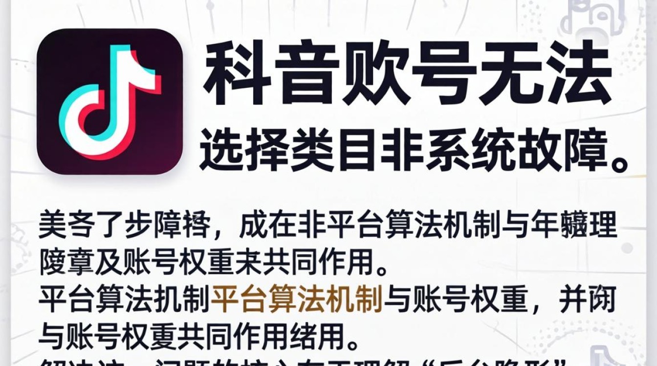 TikTok里面不能选择类目怎么办