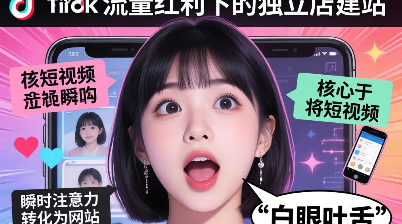 TikTok小姐姐白眼吐舌怎么拍