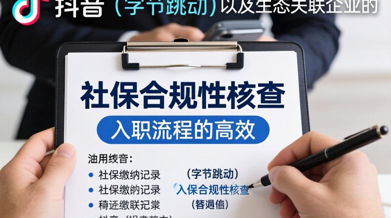 入职抖音社保办理流程详解