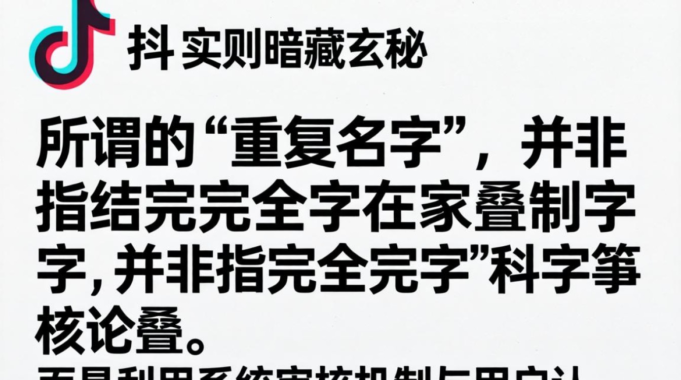 怎么起重复的名字啊抖音