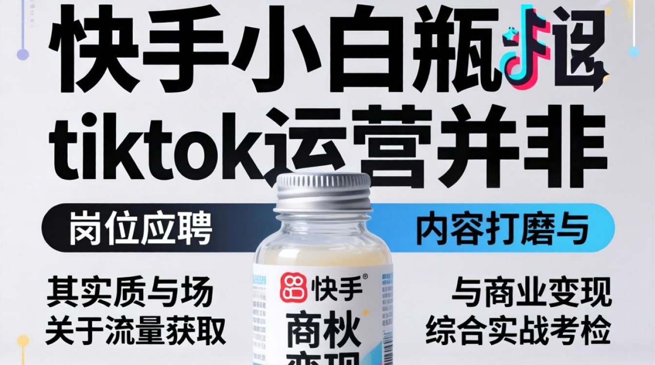 快手小白瓶求职tiktok运营
