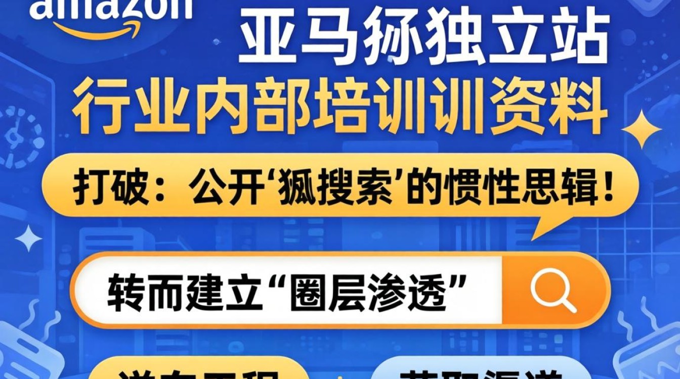 怎么找亚马逊独立站行业内部培训资料