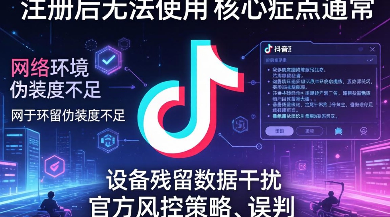TikTok注册后无法使用怎么办