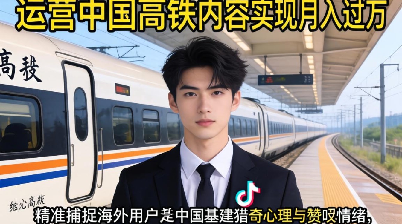 如何在TikTok看中国高铁月入过万