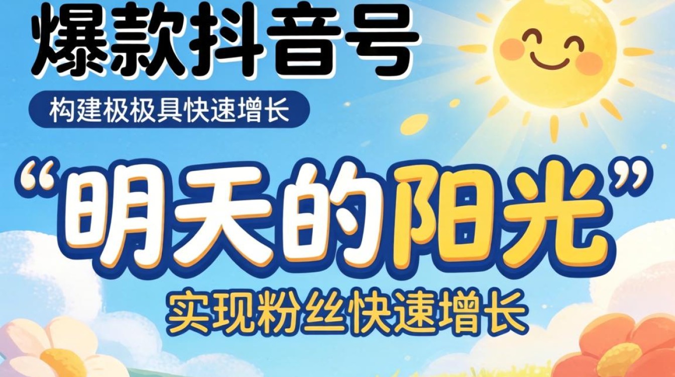 抖音号明天的阳光怎么拍