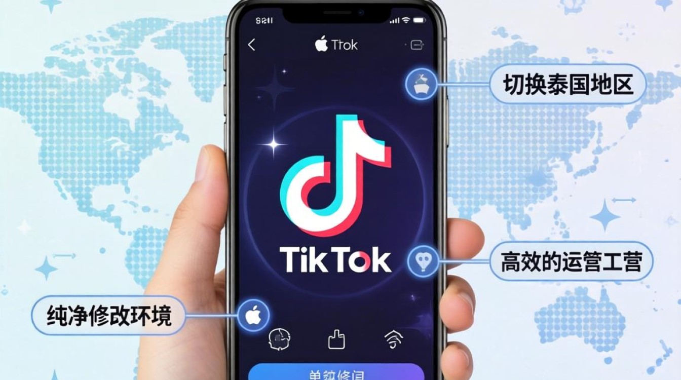 苹果手机tiktok怎么切换泰国