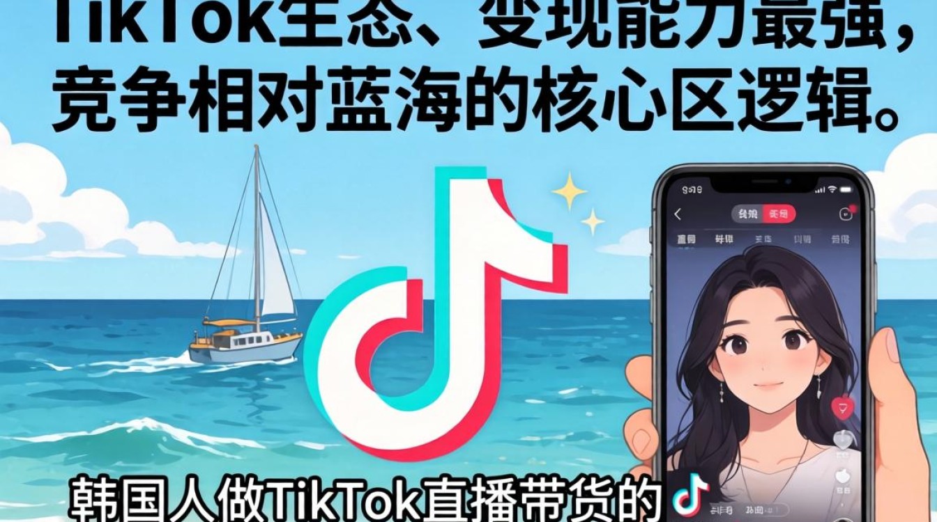 韩国人用tiktok直播带货怎么玩