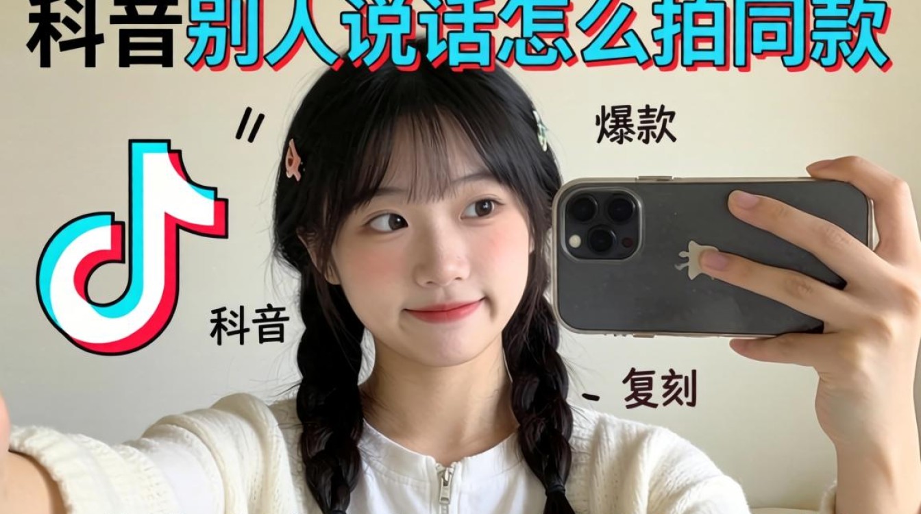 抖音别人说话怎么拍同款