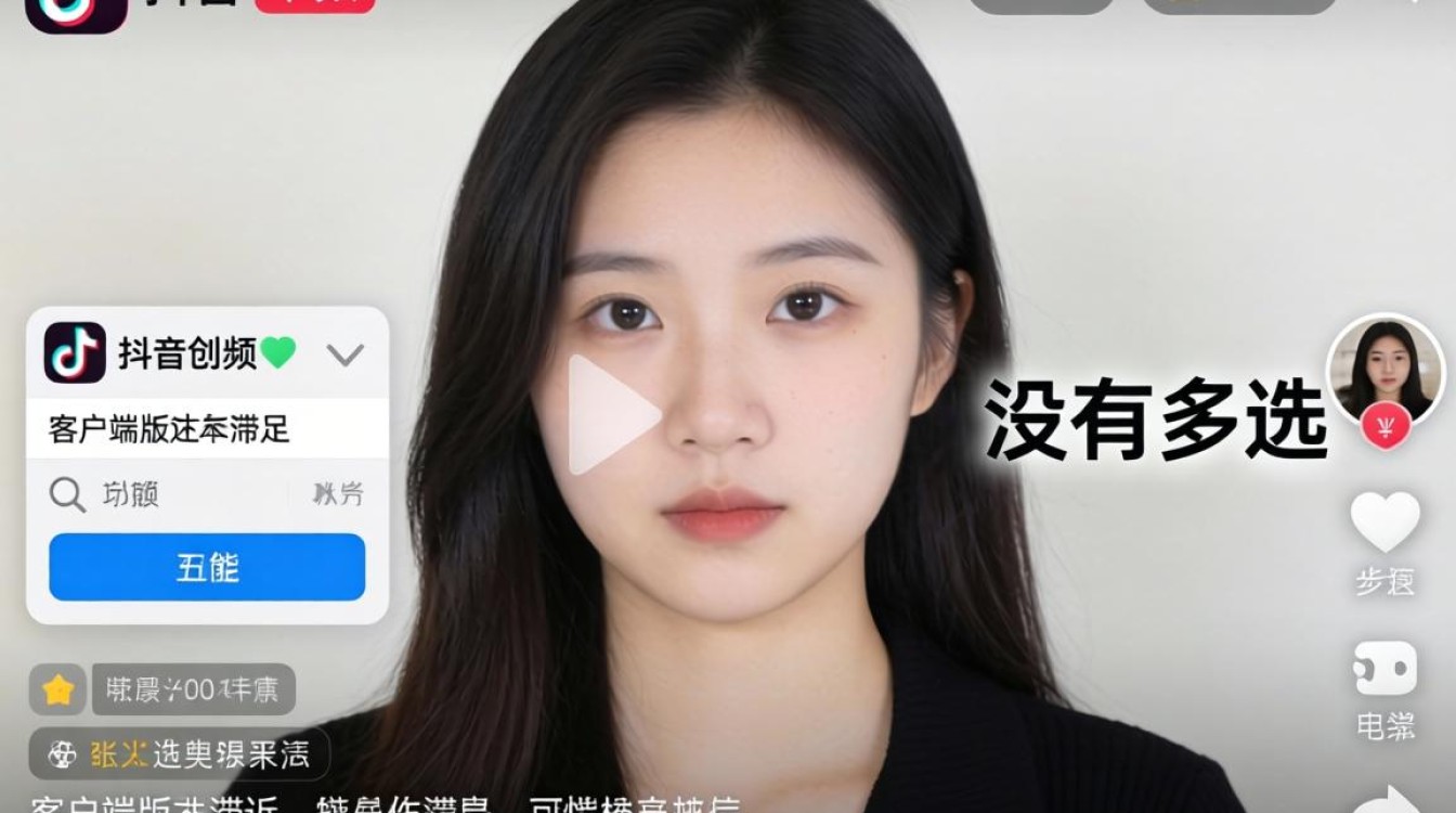 抖音上没有多选怎么回事