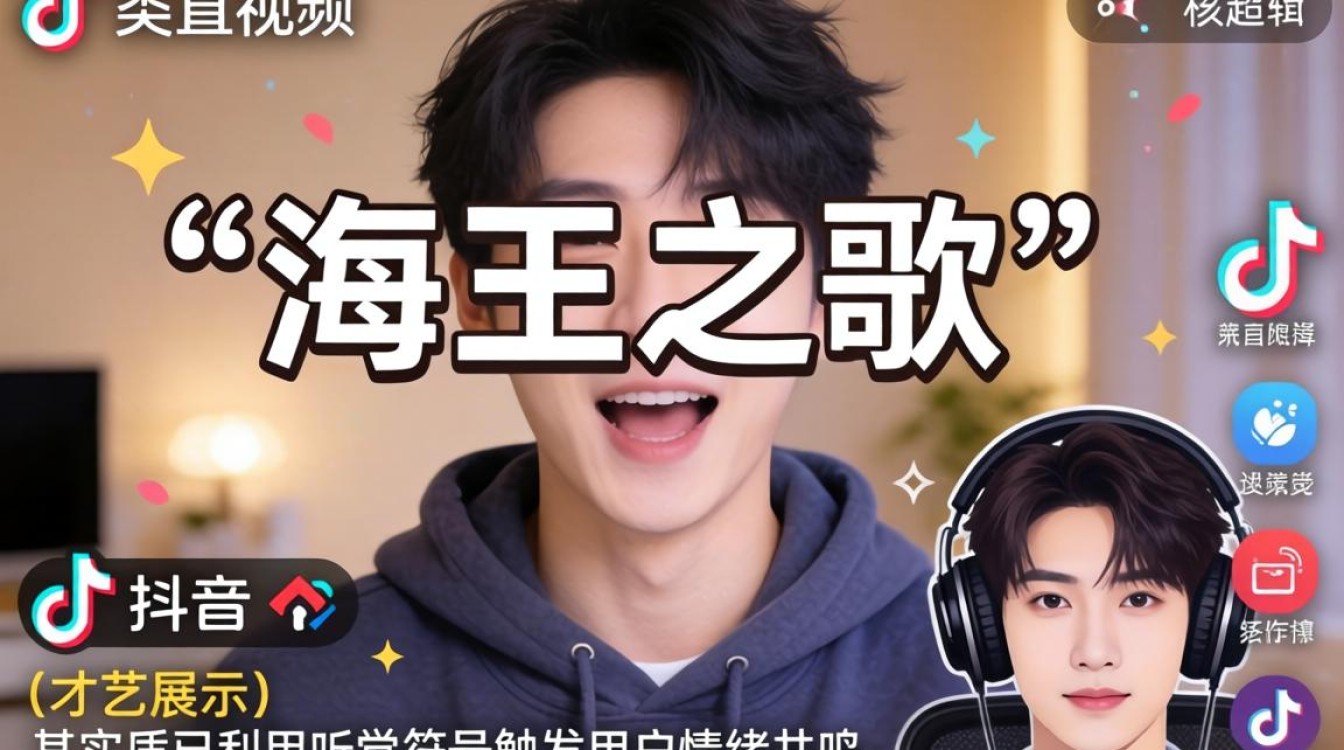 抖音上的海王之歌怎么唱