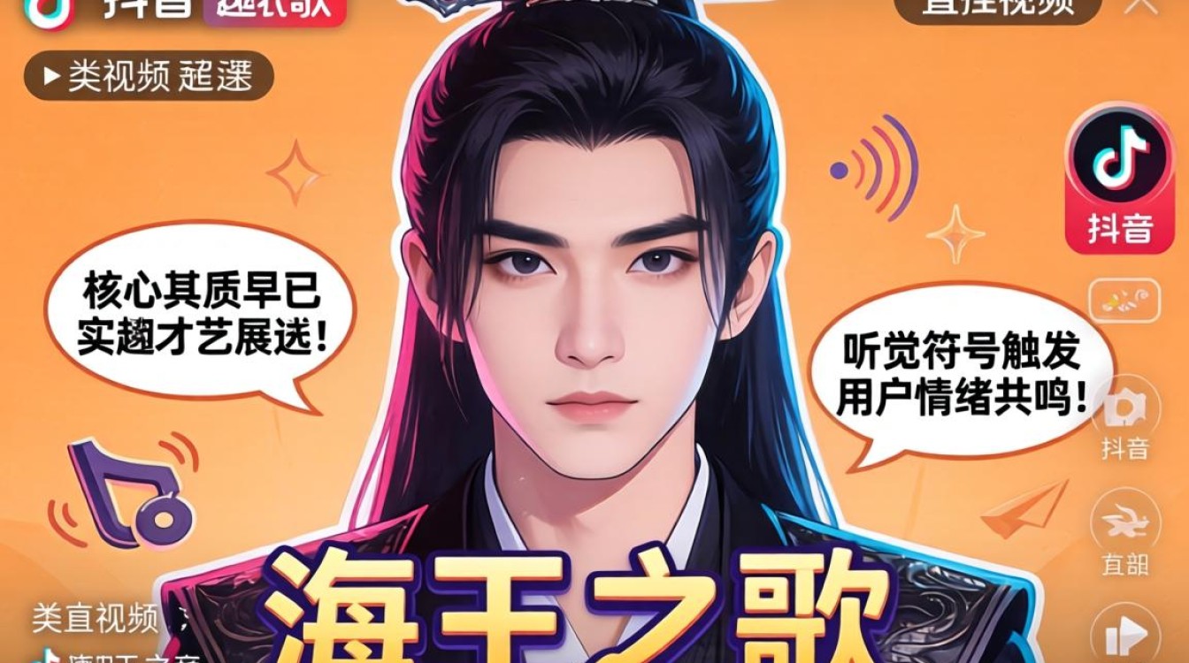 抖音上的海王之歌怎么唱