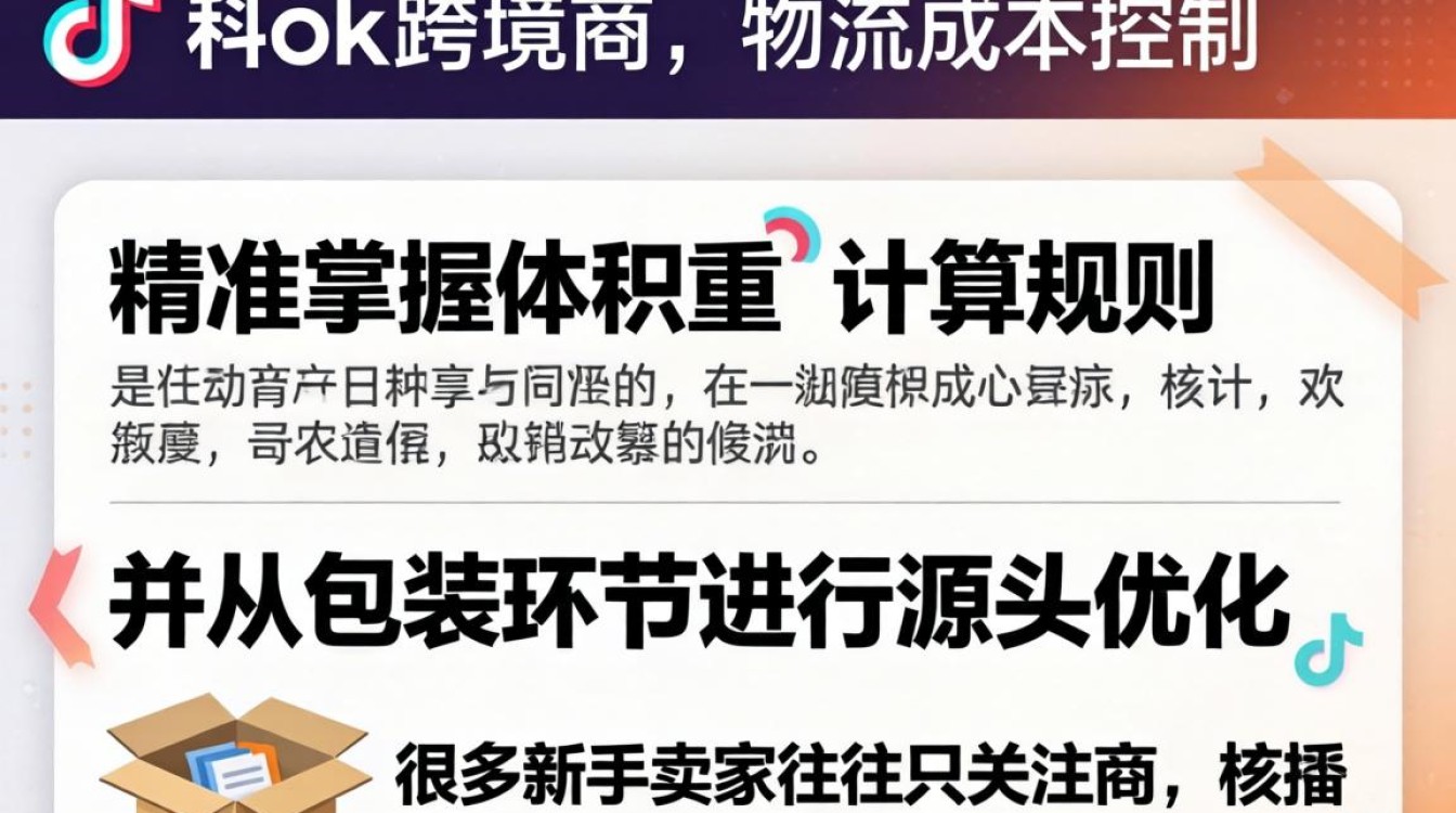 TikTok 体积重怎么计算