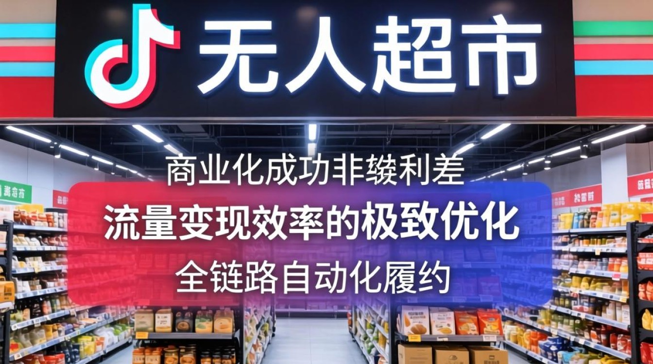 抖音无人超市怎么做的?揭秘商业化持续收入技巧 揭秘商业化持续收入技巧