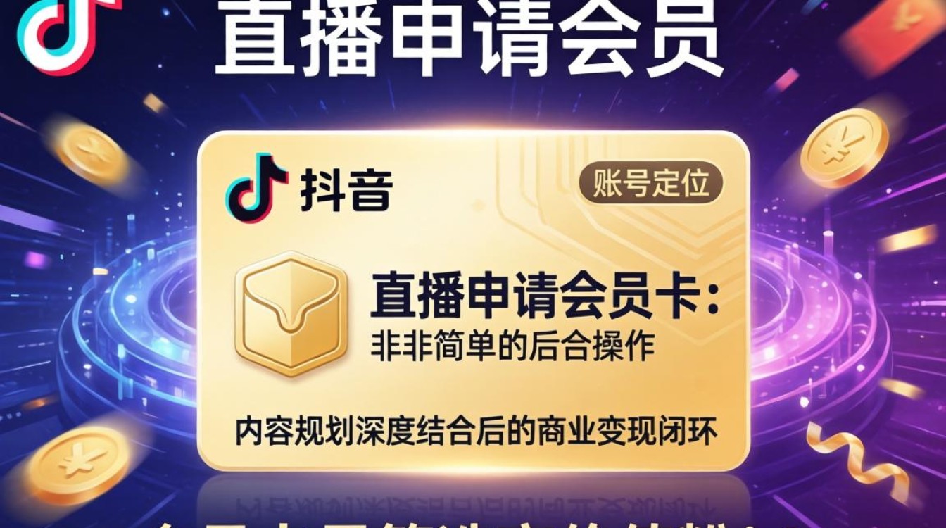 抖音直播怎么申请会员卡?抖音直播会员卡开通条件详解 抖音直播会员卡开通条件详解