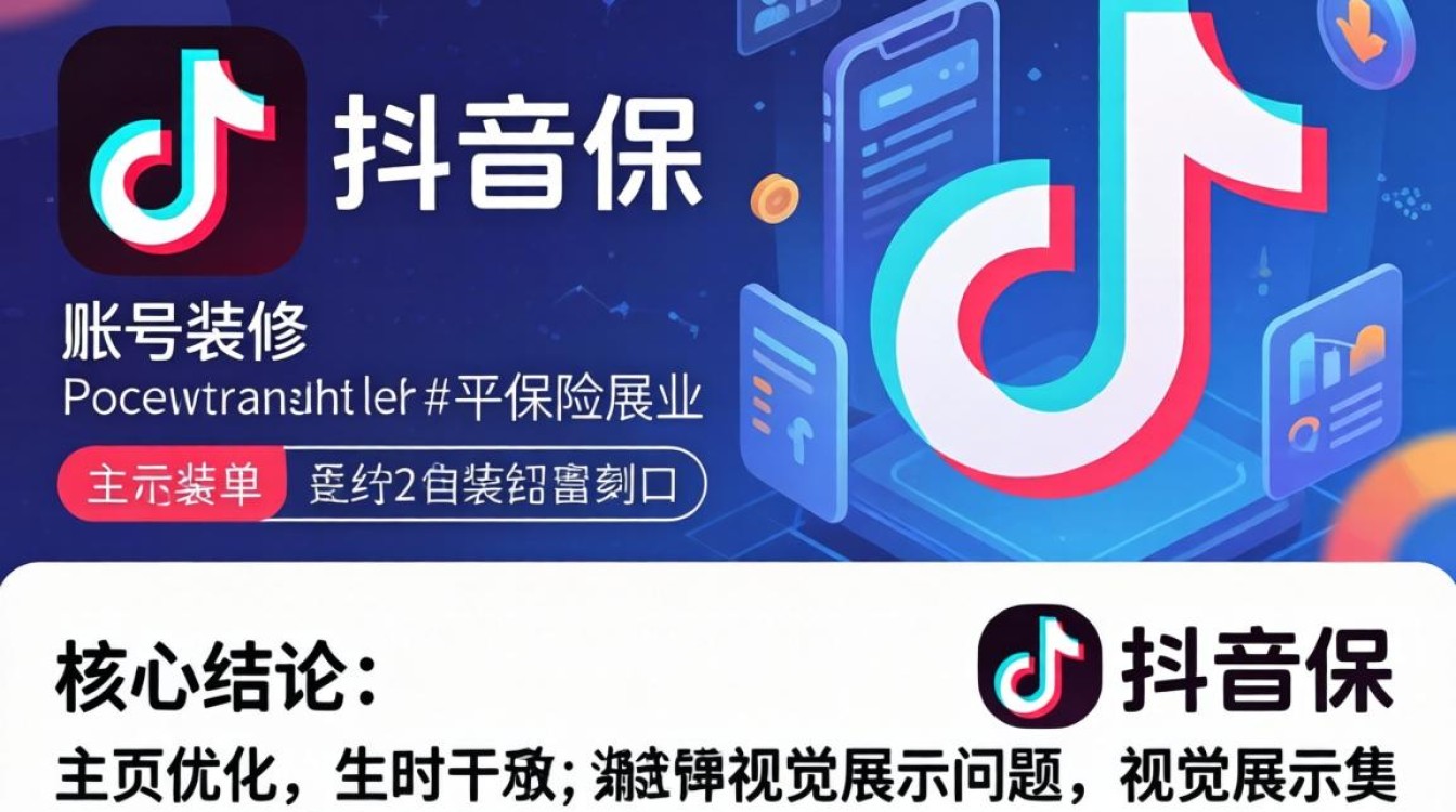 抖音保险账号如何装修优化