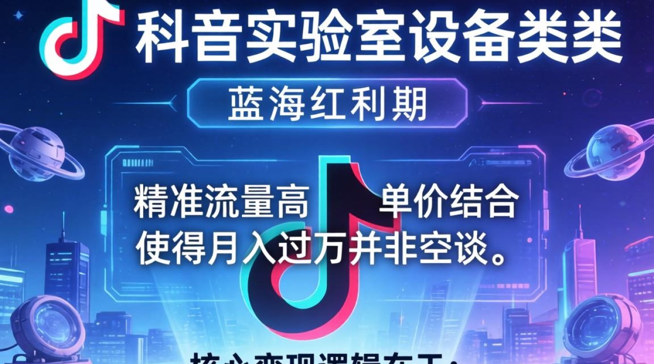 TikTok实验室设备如何变现