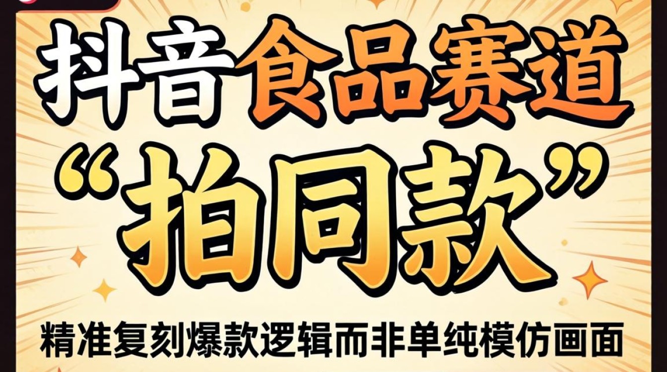 卖食品抖音怎么拍同款?抖音食品店铺如何运营推广 抖音食品店铺如何运营推广