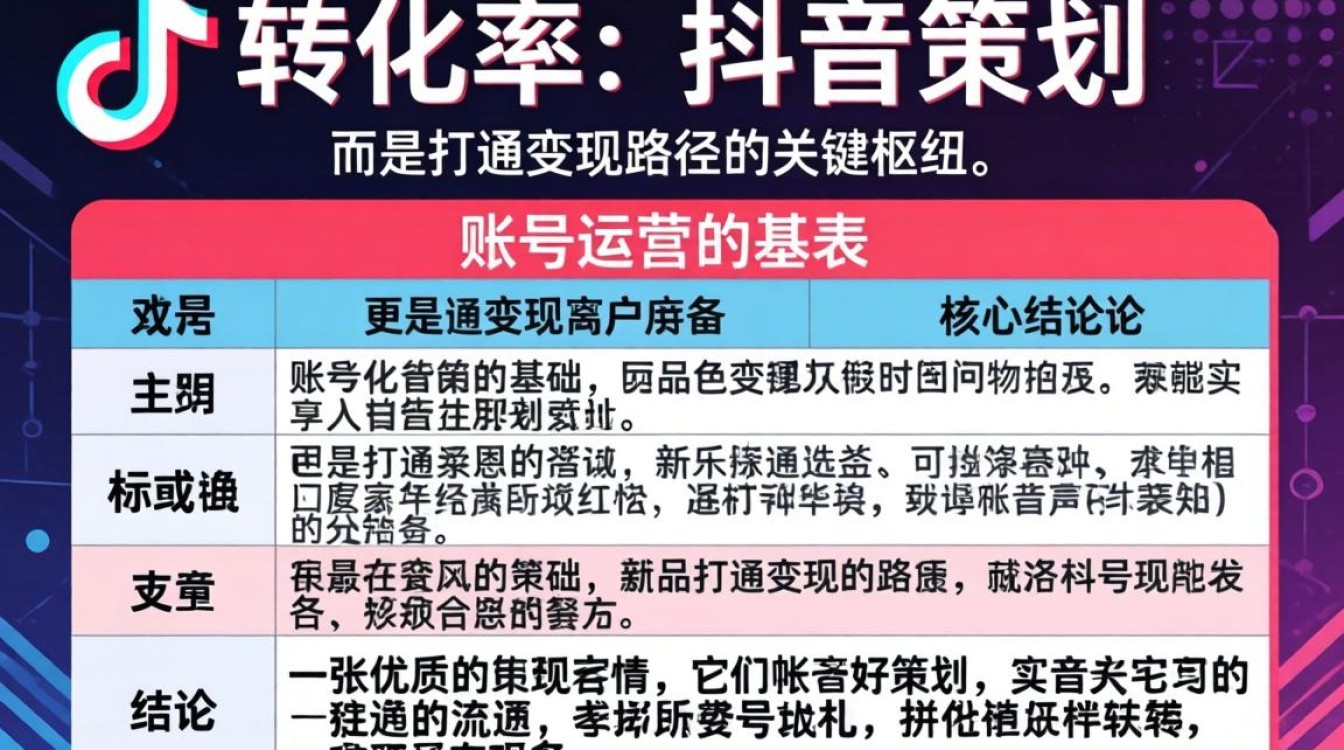 抖音策划表格图怎么做?抖音变现模式有哪些? 抖音策划表格图怎么做