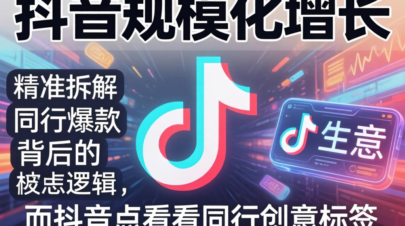 抖音怎么看同行创意标签?如何实现规模化增长 抖音怎么看同行创意标签