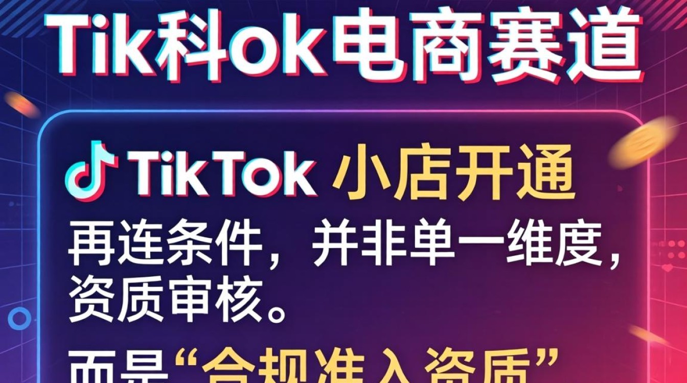 TikTok小店开通的条件有哪些
