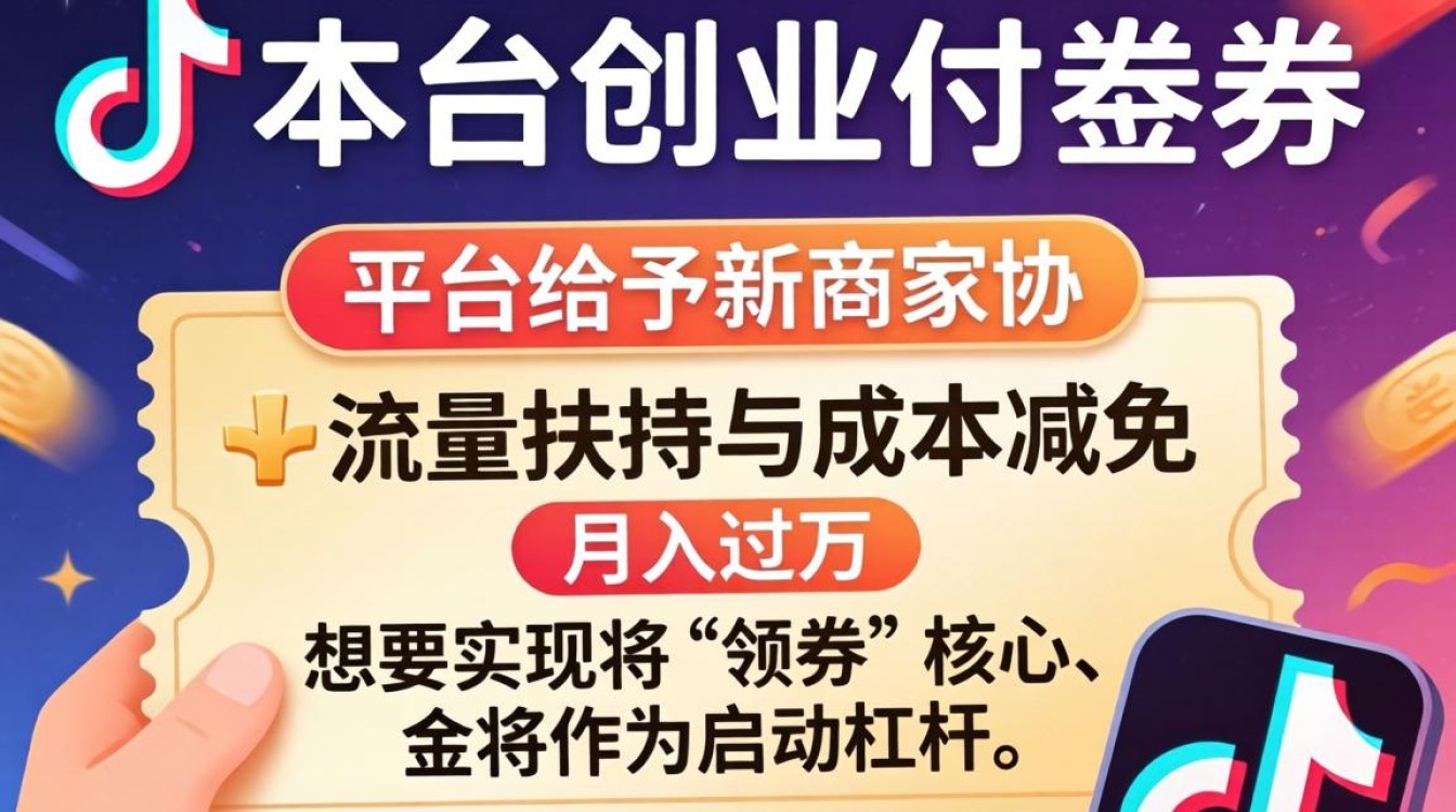 抖音创业代金券在哪里领取