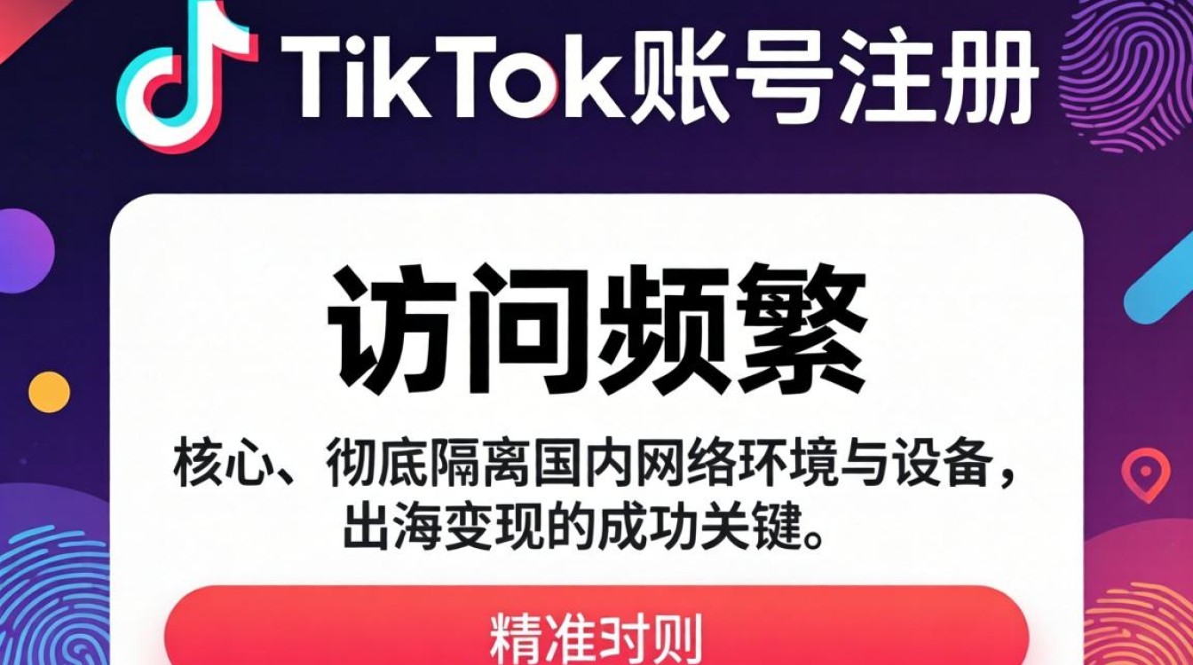 TikTok账号注册访问频繁怎么办?出海变现完整教程 TikTok账号注册访问频繁怎么办