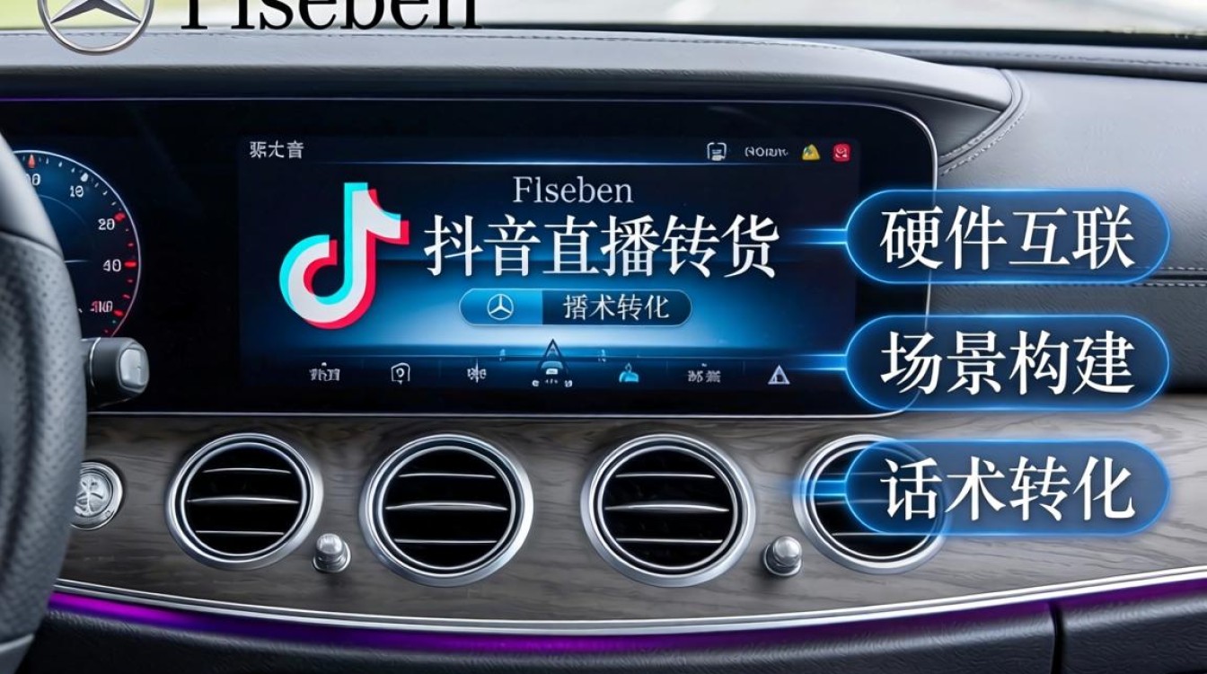 怎么在奔驰上刷抖音直播