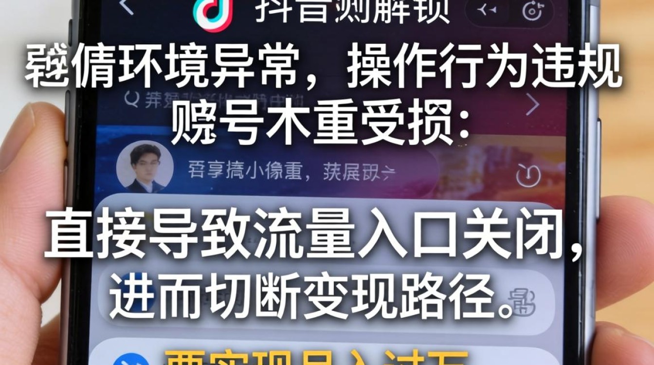 抖音账号解锁失败原因及解决方法